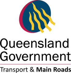 Queensland Government Transport and Main Roads logo