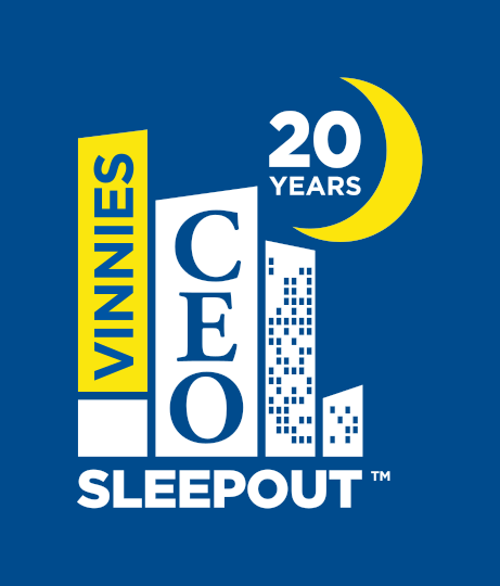 Vinnies CEO Sleepout logo